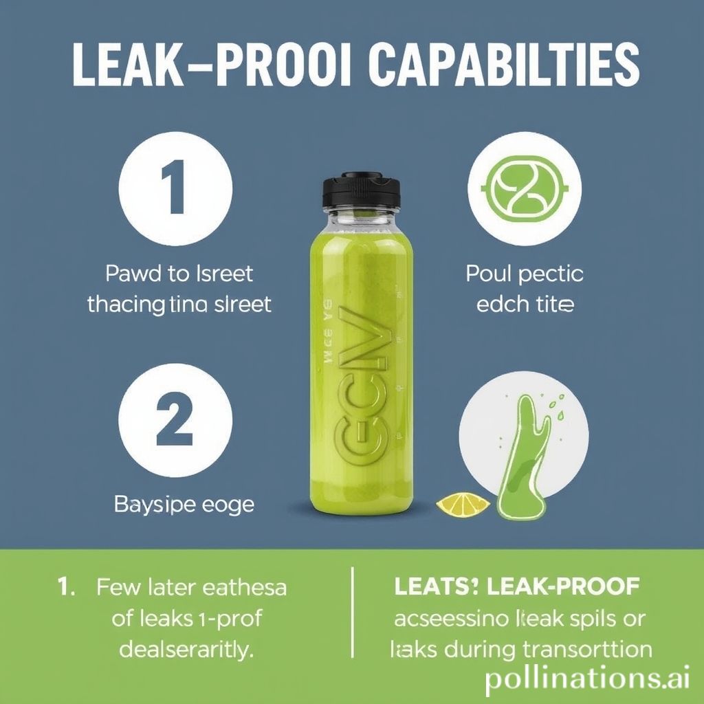 Leak Proof Capabilities
1. Key features to look for in a leak proof smoothie bottle
2